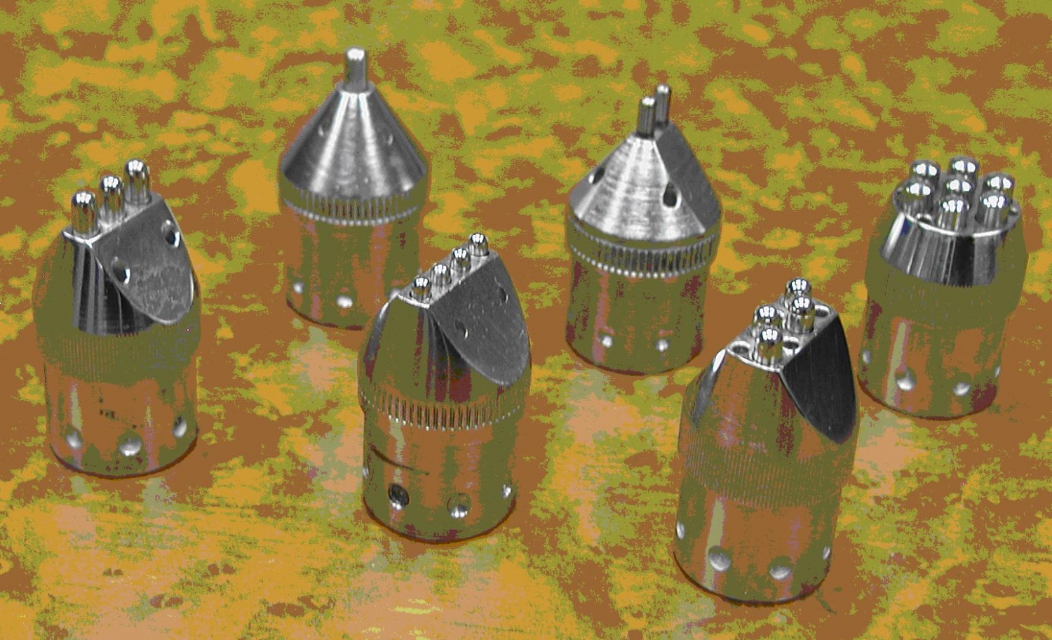 Figure 3 A set of interchangeable working heads for UP
