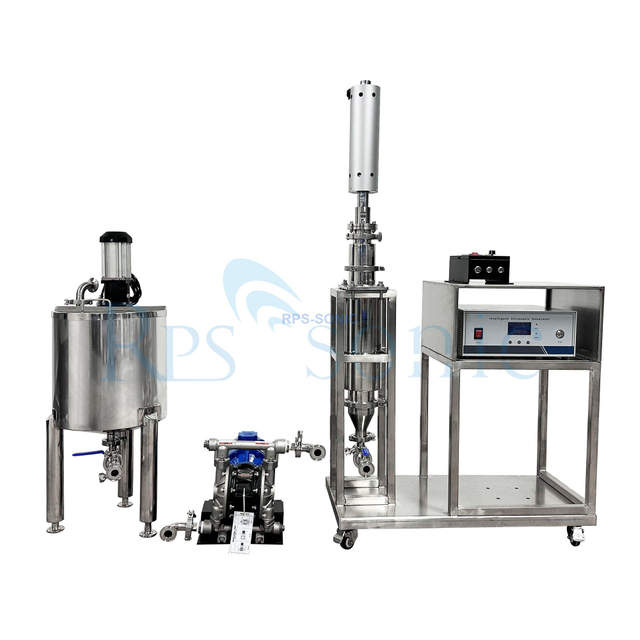 High-Efficiency Ultrasonic Homogenizer Pilot-plant Test Machine with Pump And Tank