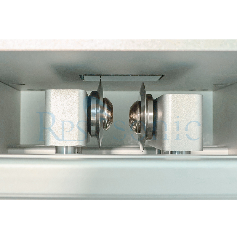 Double Egde Sealing Ultrasonic Cutting Machine with Roller Wheel Slitting Machine for Fabric Cutting