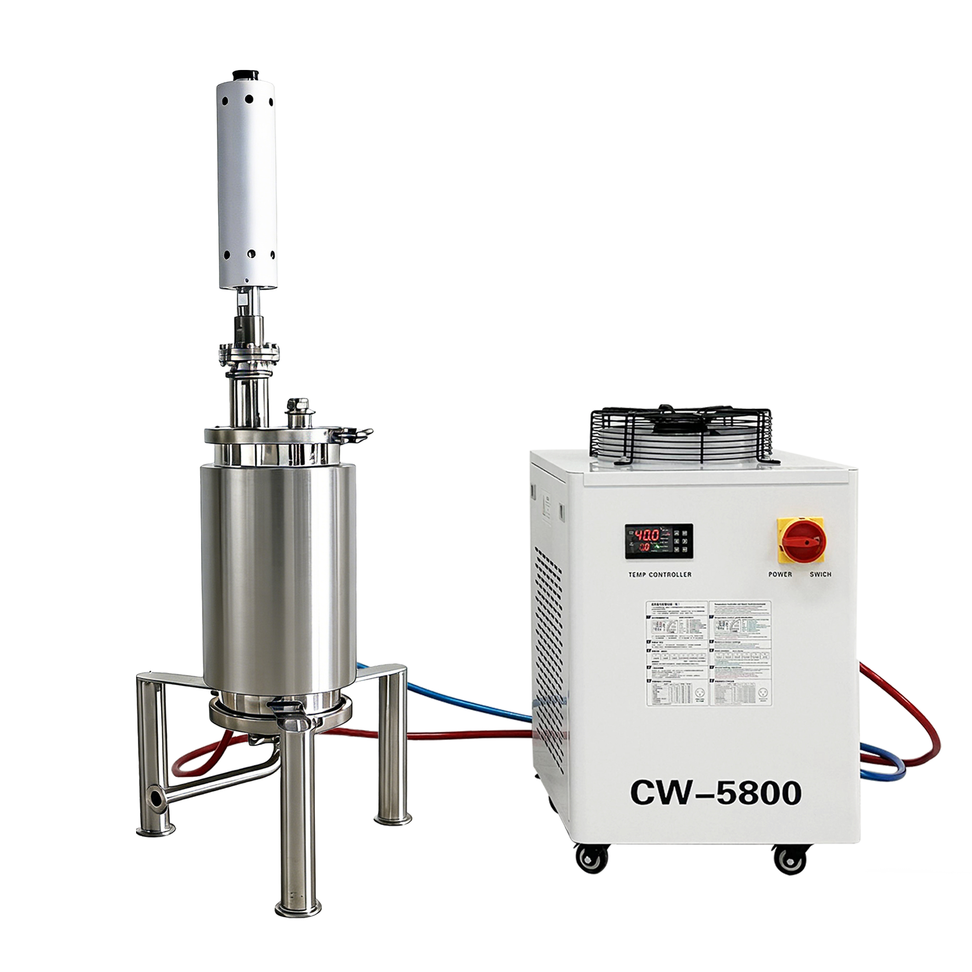 15L Industrial Ultrasonic Homogenizer Flow Cell System for Nanoparticles
