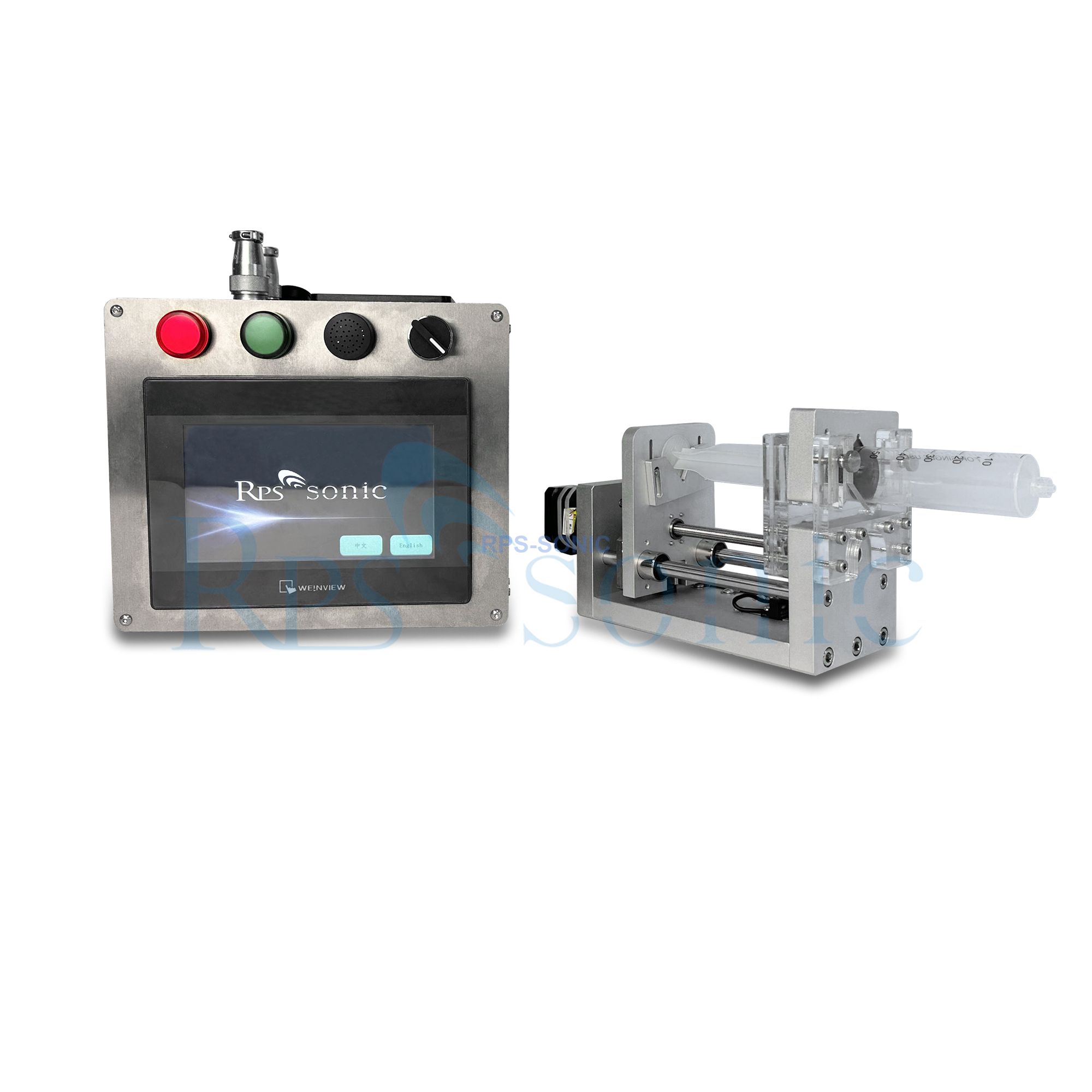 High Precision Customized Syringe Pump for Ultrasonic Spray Coating Graphene And Nanosuspension