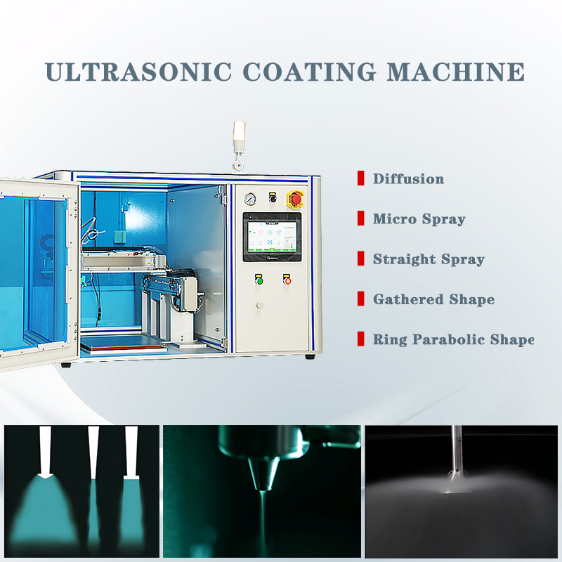 Automatic 40kHz-100kHz Ultrasonic Spray Coating Machine Spray Nozzle for Battery Slurry Atomization