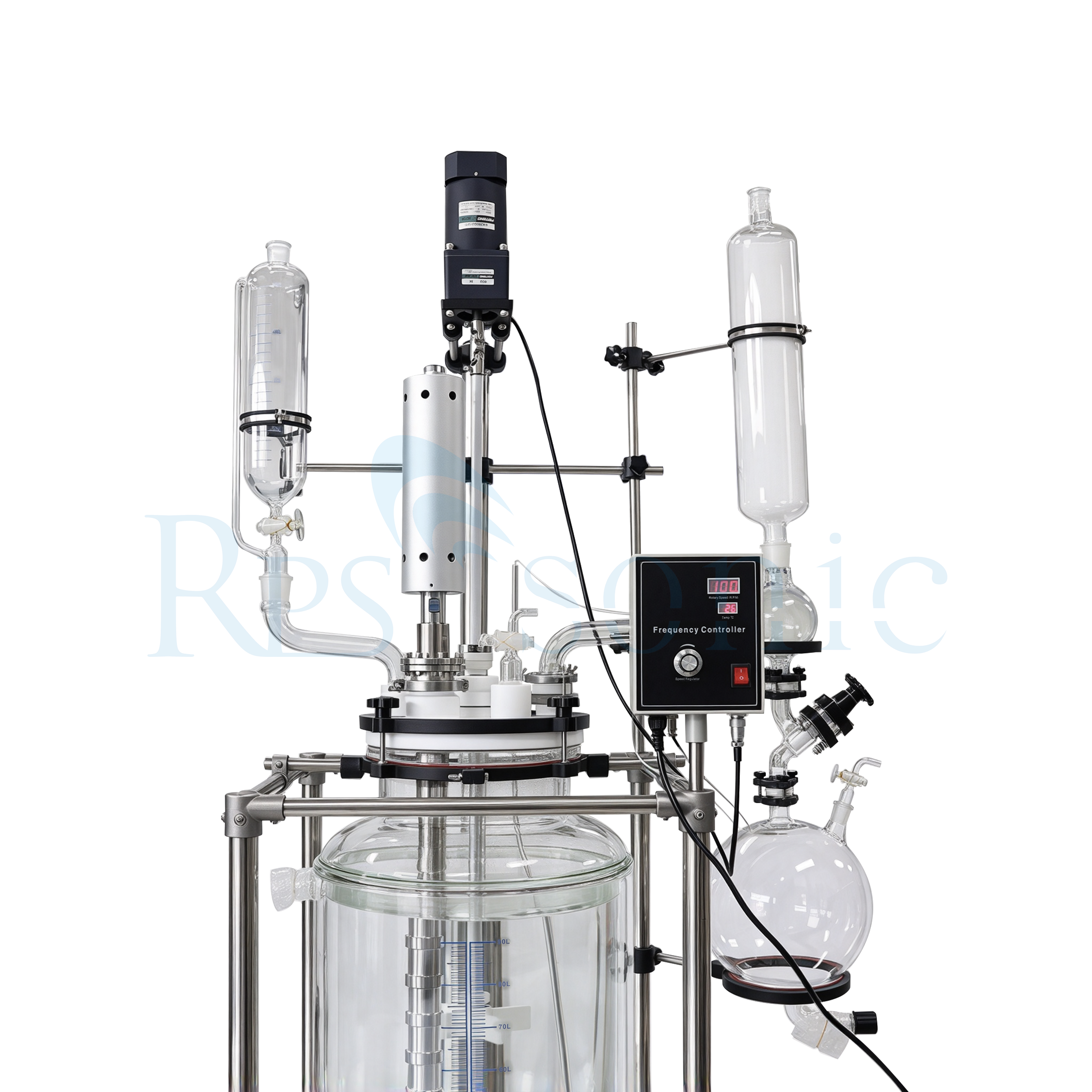 100L Glass Reactor Ultrasonic Mixer Ultrasonic Homogenizer Equipment for Graphene Dispersion