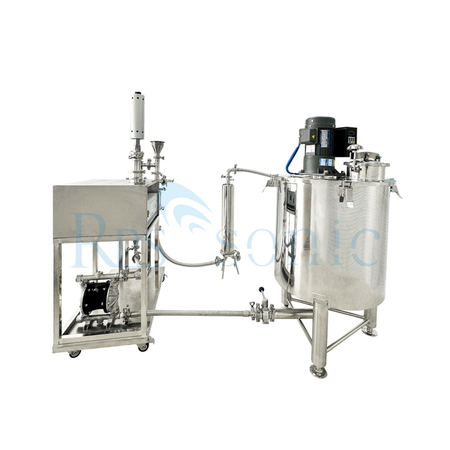 Customized 100L SS304 Tank Ultrasonic Homogenizer Pilot-plant Test Machine with Flow Cell for VC Extraction