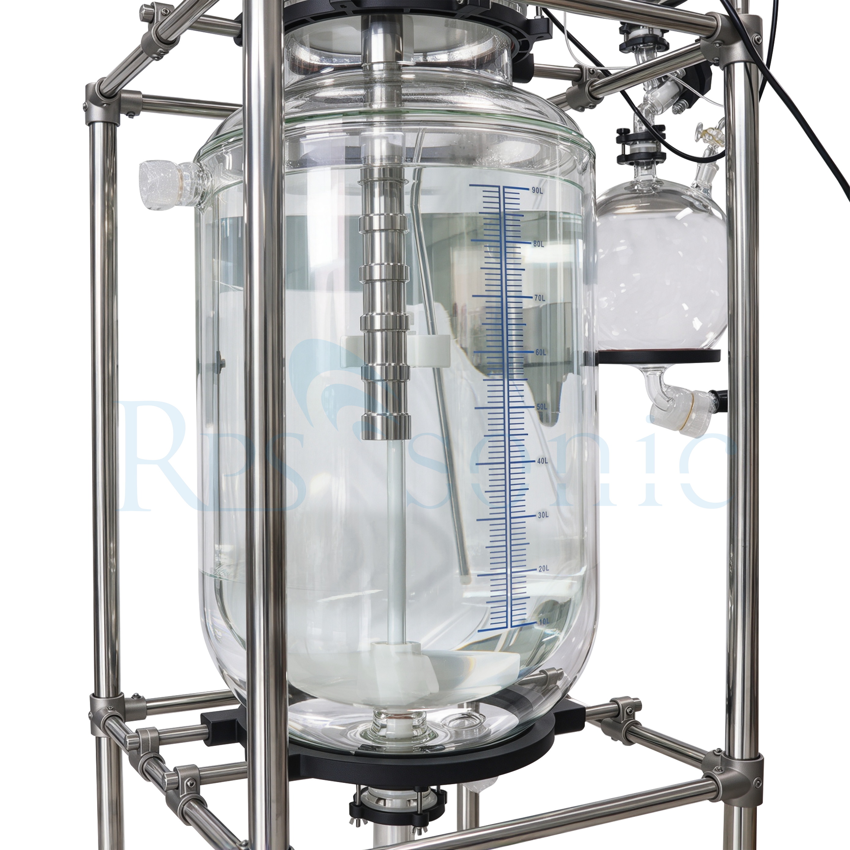 100L Glass Reactor Ultrasonic Mixer Ultrasonic Homogenizer Equipment for Graphene Dispersion