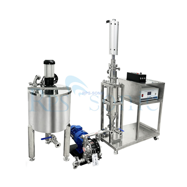 High-Efficiency Ultrasonic Homogenizer Pilot-plant Test Machine with Pump And Tank