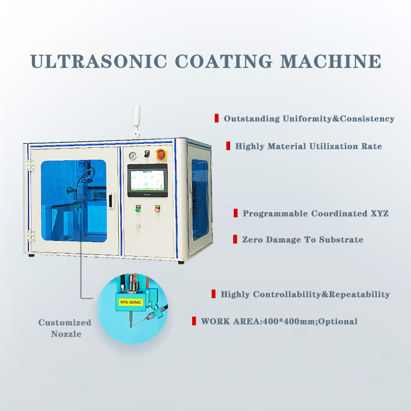 Automatic 40kHz-100kHz Ultrasonic Spray Coating Machine Spray Nozzle for Battery Slurry Atomization