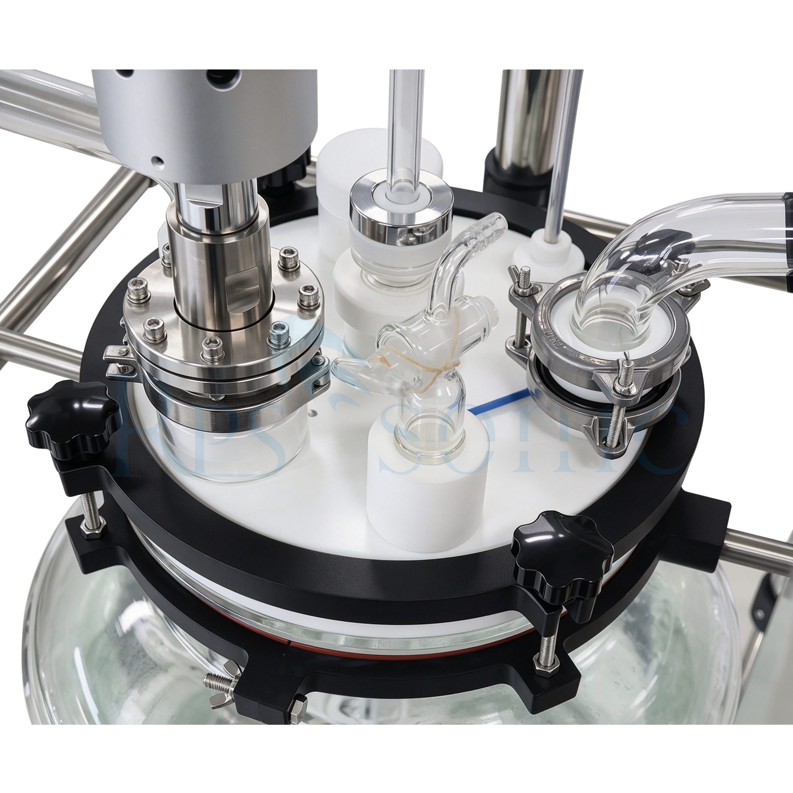100L Glass Reactor Ultrasonic Mixer Ultrasonic Homogenizer Equipment for Graphene Dispersion