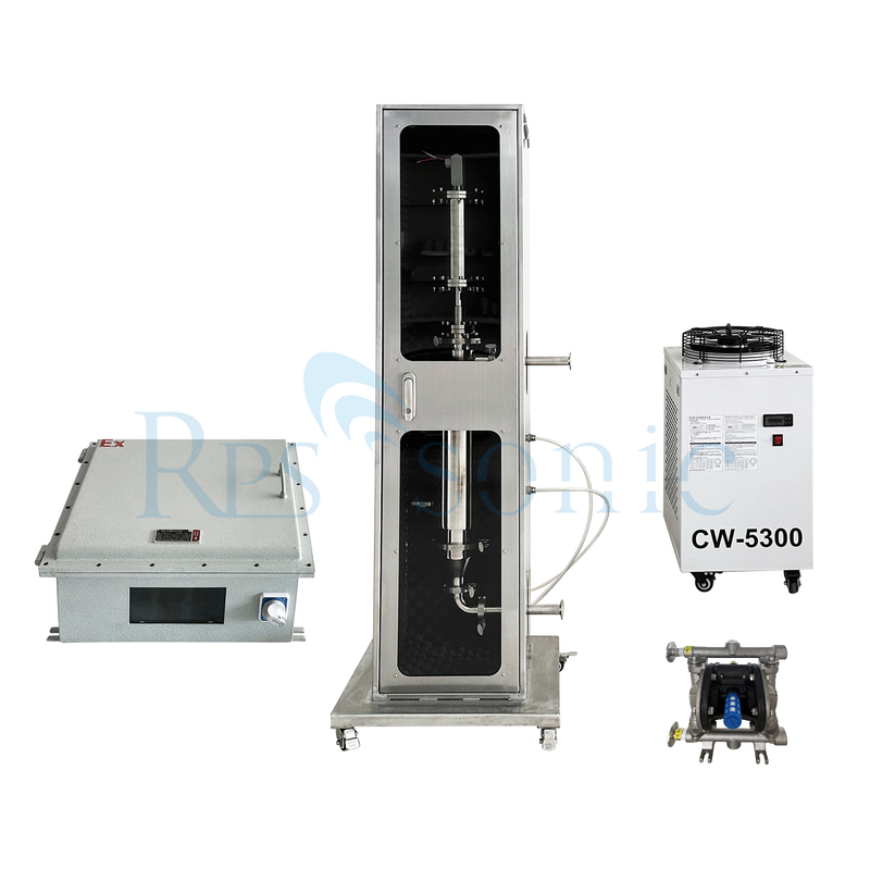 3000W Anti-explosion Ultrasonic Homogenizer for Ethyl Alcohol Processing with Sound-proof Box