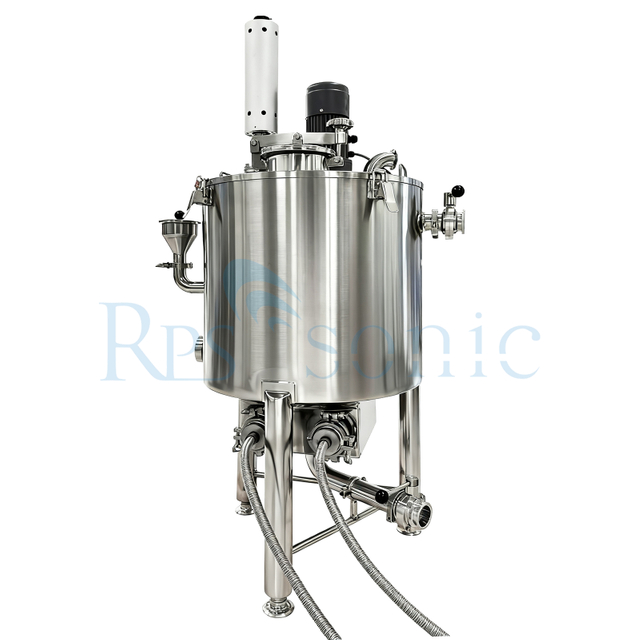 50L Industrial Ultrasonic Homogenizer Extractor with Three-layer Heating Tank for Fruits Extraction
