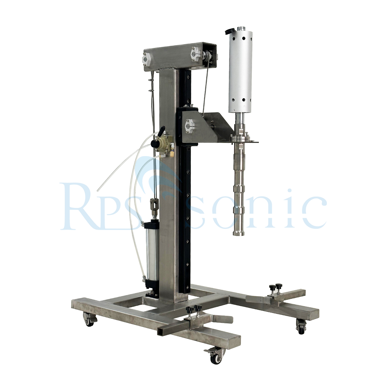 Customized Industrial Ultrasonic Homogenizer Ultrasonic Sonicator Dispersion Machine with Pneumatic Bracket