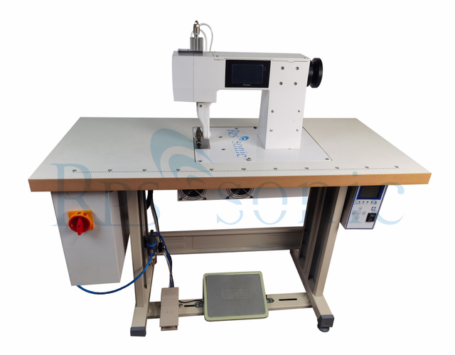20Khz Ultrasonic Sewing Machine with Rotary Anvils & Rotary Horn for Lamination And Edge Sealing