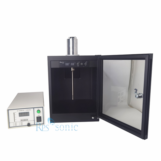 Probe Sonicator Emuisification with Sound Enclosure 