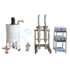 Customized Ultrasonic Homogenizer System 2-in-1 PP Reactor with Flow Cell for Strong Acid Reaction