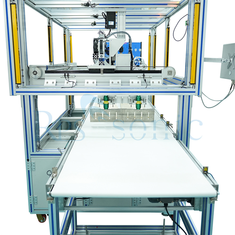 Ultrasonic Cake Cutting Machine Bread Cutter with Conveyor Belt