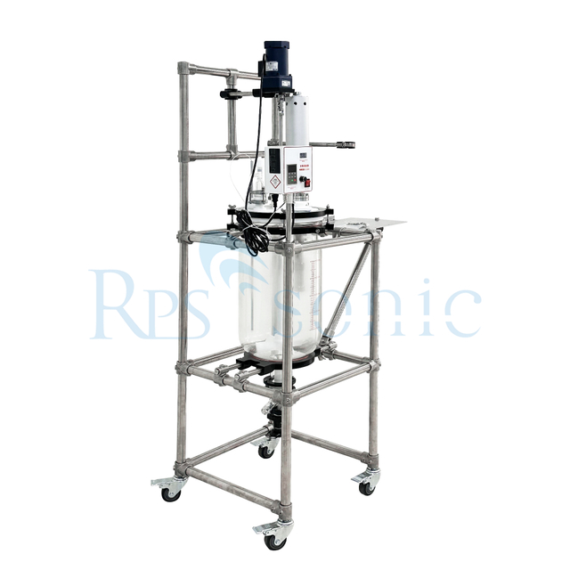 30L Industrial Ultrasonic Mixer Ultrasonic Homogenizer Extractor with Glass Tank for Herb Dispersion