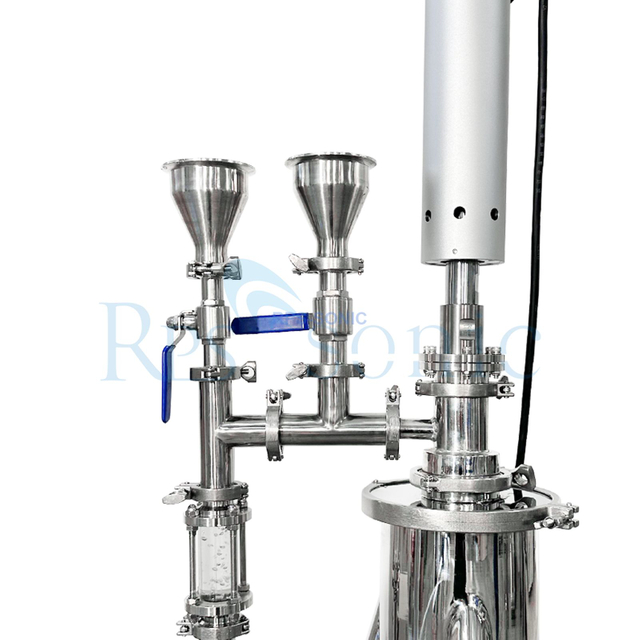 High Power Ultrasonic Homogenizer Machine in 20L Tank for Oil-water Emulsification with Chiller