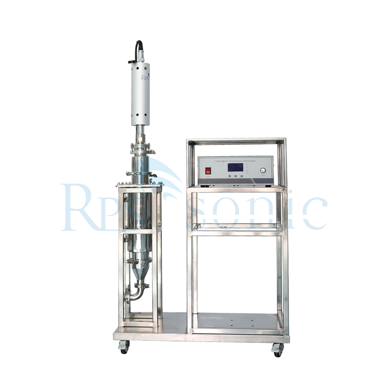 100L SS316 Tank Ultrasonic Homogenizer Pilot-plant Test Machine with Flow Cell for Herbal Powder Extraction